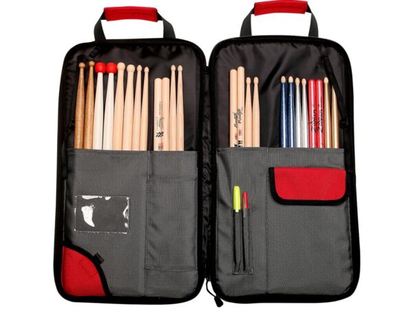 Porta Baquetas Gris c/Detalles en rojo Vic Firth - Imagen 2